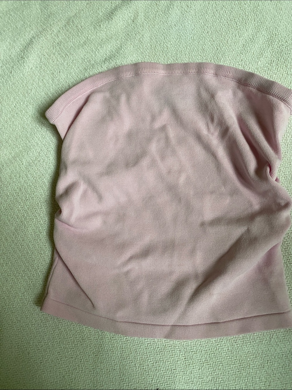 White Fox Boutique Blush Pink Strapless Crop Top